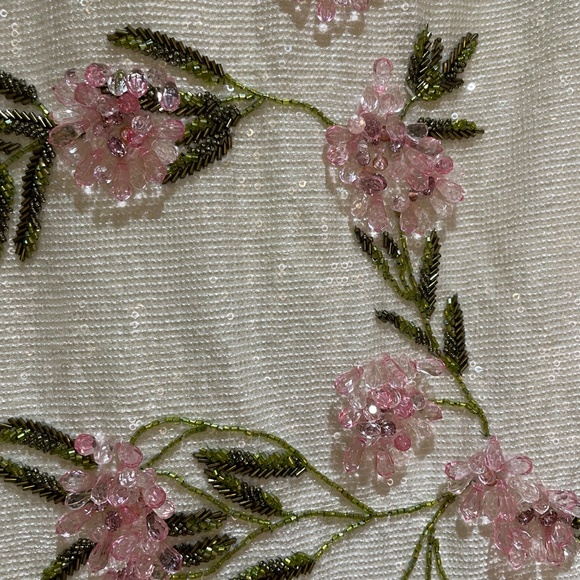 STAUD beaded Casey magnolia dress NWT - Picture 3 of 12